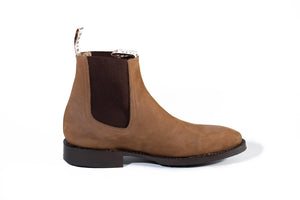 Men's Camel Nubuck Ankle Boot